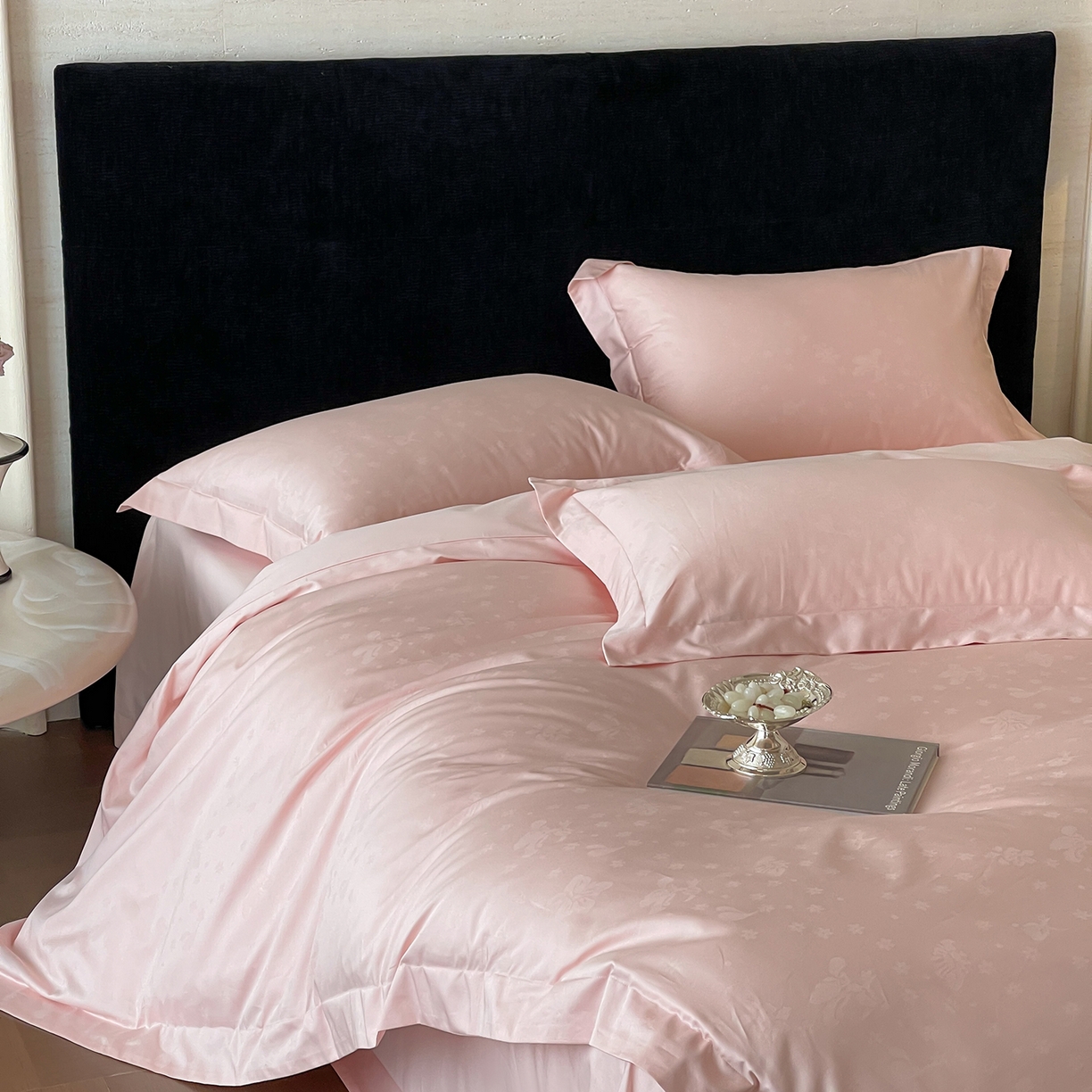 91家纺网 家纺一手货源 找家纺 （总）栩裕纺织 2025新款长绒棉提花最新款单品四件套