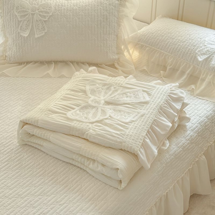 91家纺网 家纺一手货源 找家纺 （总）梵克保罗 2025新款雪纺床盖夏被四件套