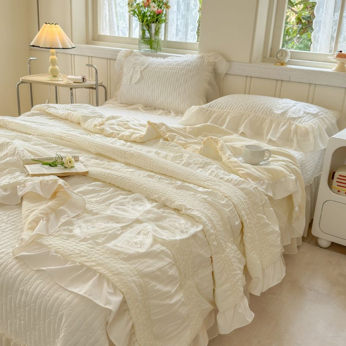 91家纺网 家纺一手货源 找家纺 （总）梵克保罗 2025新款雪纺床盖夏被四件套