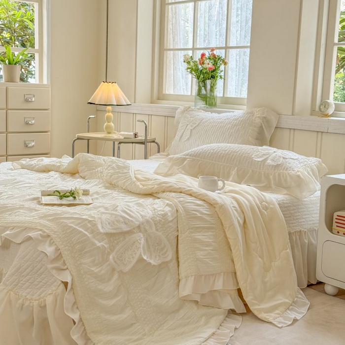 91家纺网 家纺一手货源 找家纺 （总）梵克保罗 2025新款雪纺床盖夏被四件套