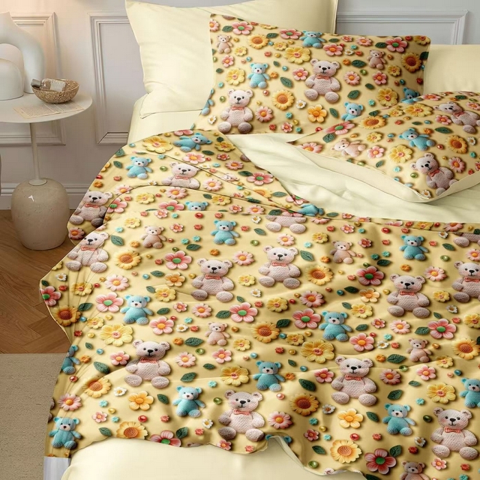 91家纺网 家纺一手货源 找家纺 （总）梵克保罗 2025新款面料仿锦氨凉感5D数码浮雕夏被四件套量大可谈