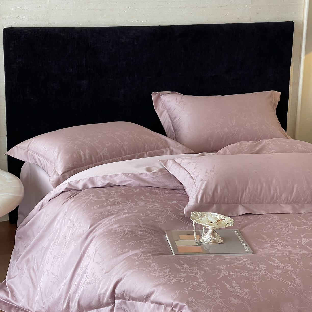 91家纺网 家纺一手货源 找家纺 （总）栩裕纺织 2025新款长绒棉提花最新款单品四件套