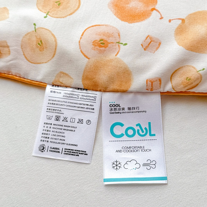 91家纺网 家纺一手货源 找家纺 梵克保罗 2025春夏新款优芙棉单夏被被子被芯 平安果