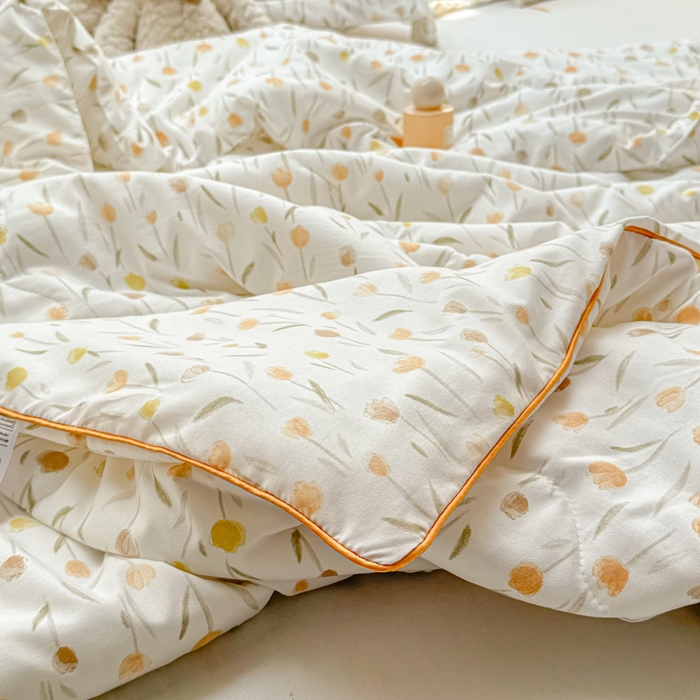 91家纺网 家纺一手货源 找家纺 梵克保罗 2025春夏新款优芙棉单夏被被子被芯 郁金香