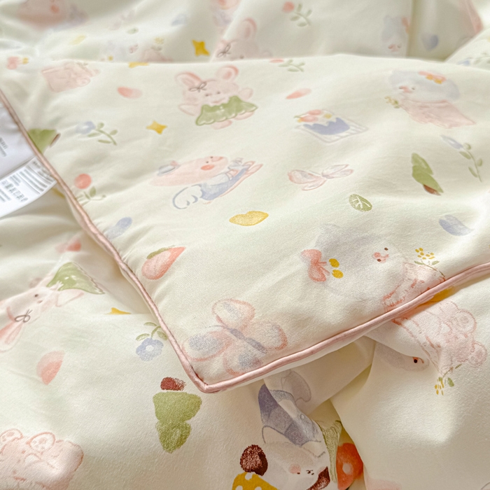 91家纺网 家纺一手货源 找家纺 梵克保罗 2025春夏新款优芙棉单夏被被子被芯 萌宠