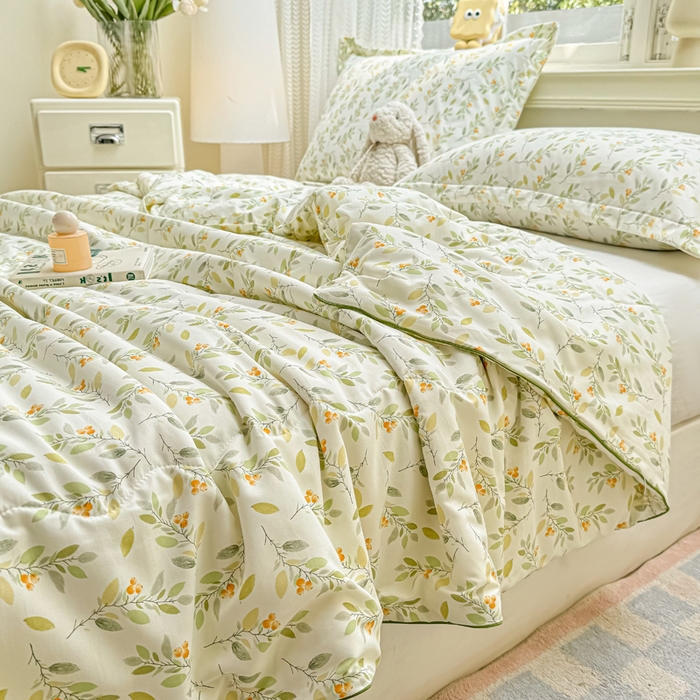 91家纺网 家纺一手货源 找家纺 梵克保罗 2025春夏新款优芙棉单夏被被子被芯 清芬