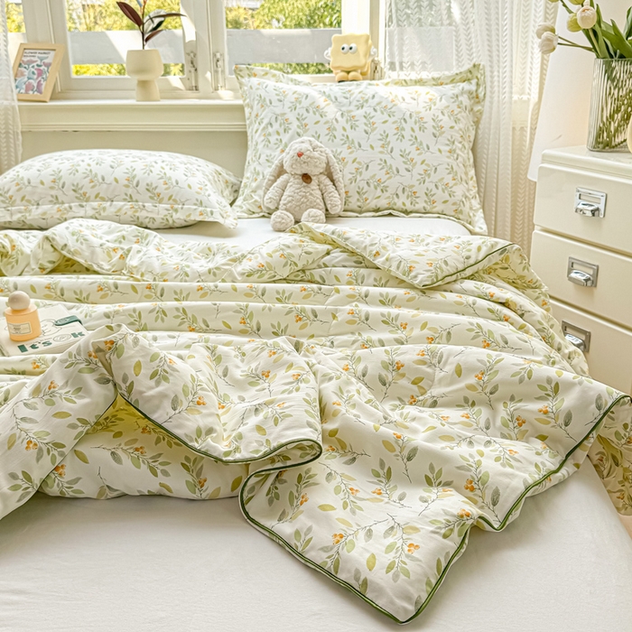 91家纺网 家纺一手货源 找家纺 梵克保罗 2025春夏新款优芙棉单夏被被子被芯 清芬