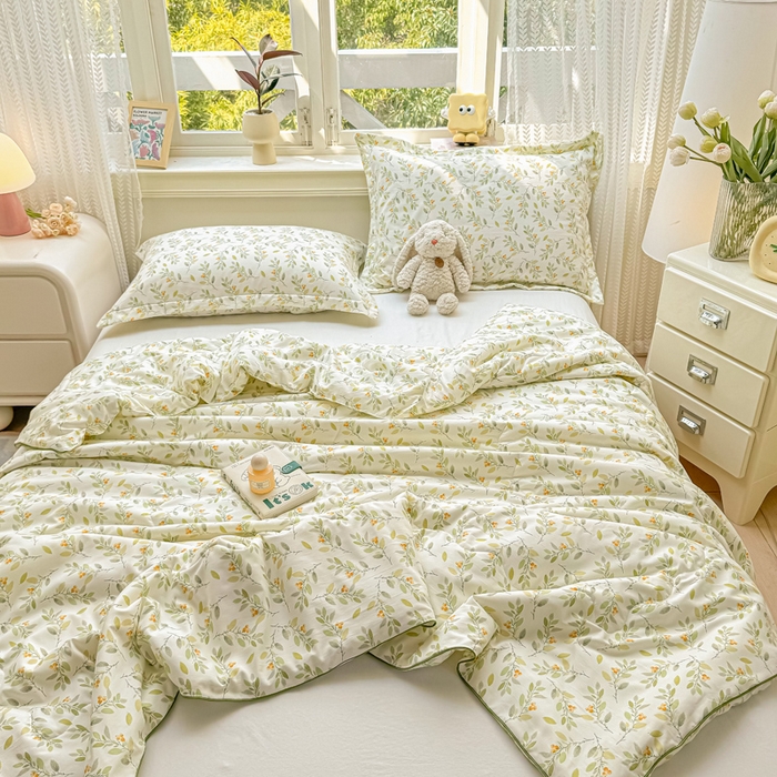 91家纺网 家纺一手货源 找家纺 梵克保罗 2025春夏新款优芙棉单夏被被子被芯 清芬