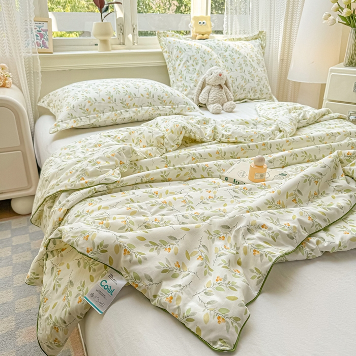 91家纺网 家纺一手货源 找家纺 梵克保罗 2025春夏新款优芙棉单夏被被子被芯 清芬