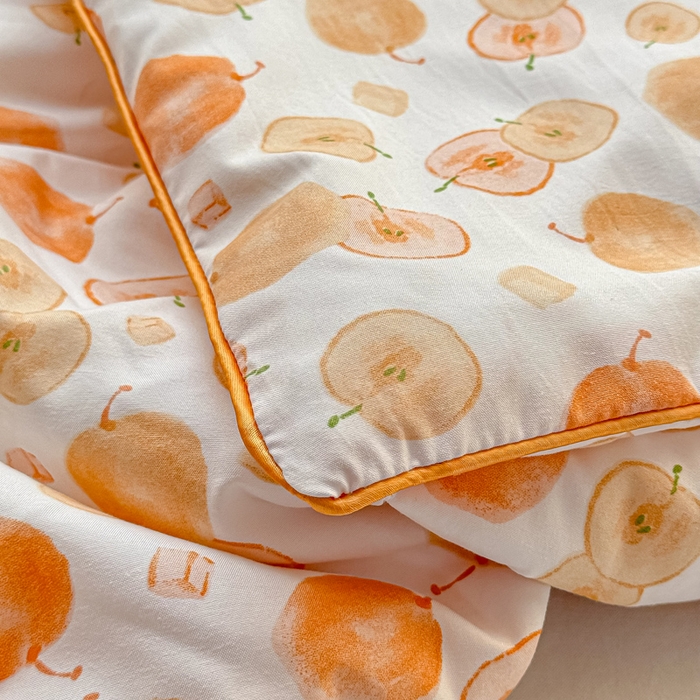 91家纺网 家纺一手货源 找家纺 梵克保罗 2025春夏新款优芙棉单夏被被子被芯 平安果