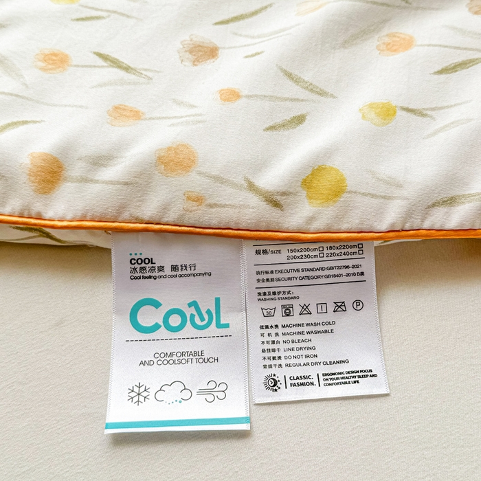 91家纺网 家纺一手货源 找家纺 梵克保罗 2025春夏新款优芙棉单夏被被子被芯 郁金香