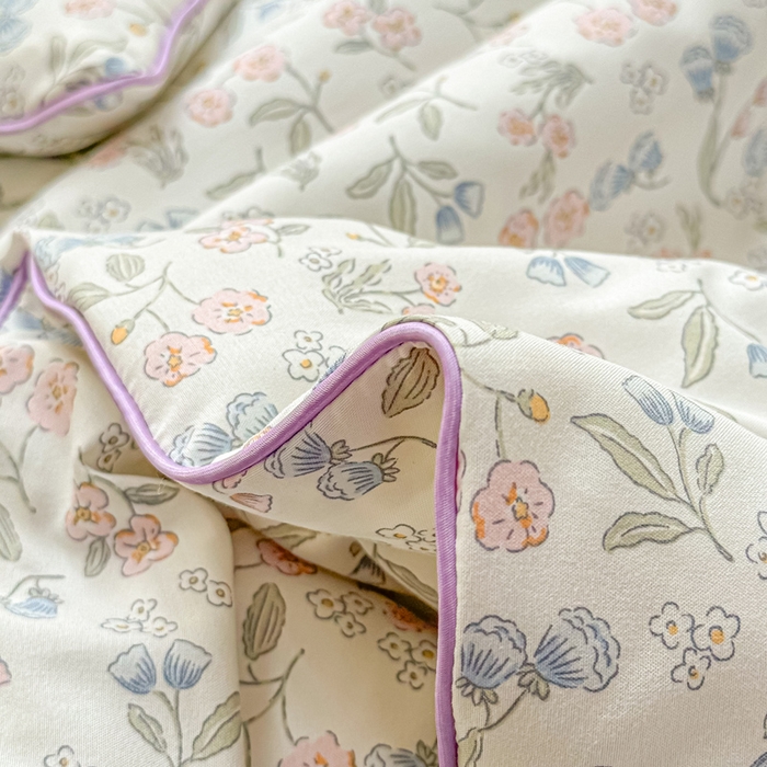 91家纺网 家纺一手货源 找家纺 梵克保罗 2025春夏新款优芙棉单夏被被子被芯 花梦里