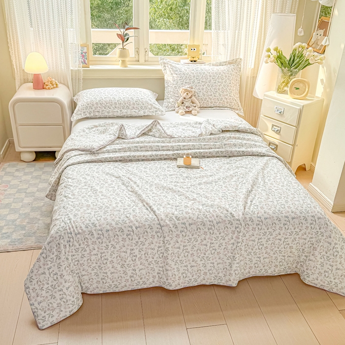 91家纺网 家纺一手货源 找家纺 梵克保罗 2025春夏新款优芙棉单夏被被子被芯 花梦里