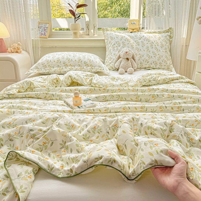 91家纺网 家纺一手货源 找家纺 梵克保罗 2025春夏新款优芙棉单夏被被子被芯 清芬