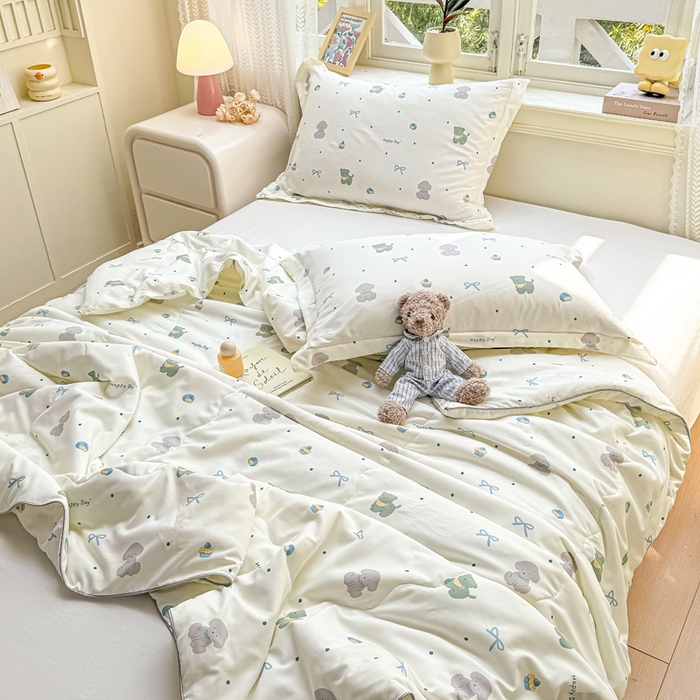 91家纺网 家纺一手货源 找家纺 梵克保罗 2025春夏新款优芙棉单夏被被子被芯 酷卡狗