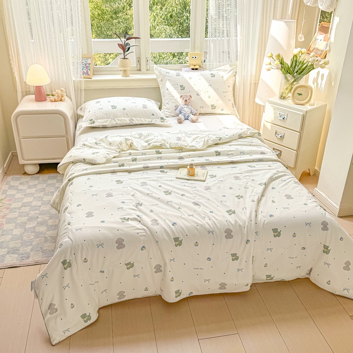 91家纺网 家纺一手货源 找家纺 梵克保罗 2025春夏新款优芙棉单夏被被子被芯 酷卡狗