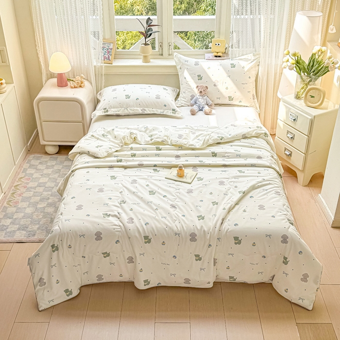 91家纺网 家纺一手货源 找家纺 梵克保罗 2025春夏新款优芙棉单夏被被子被芯 酷卡狗