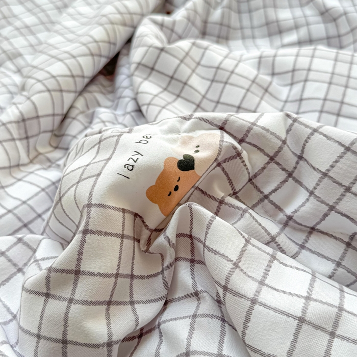 91家纺网 家纺一手货源 找家纺 梵克保罗 2025春夏新款优芙棉单夏被被子被芯 格子熊