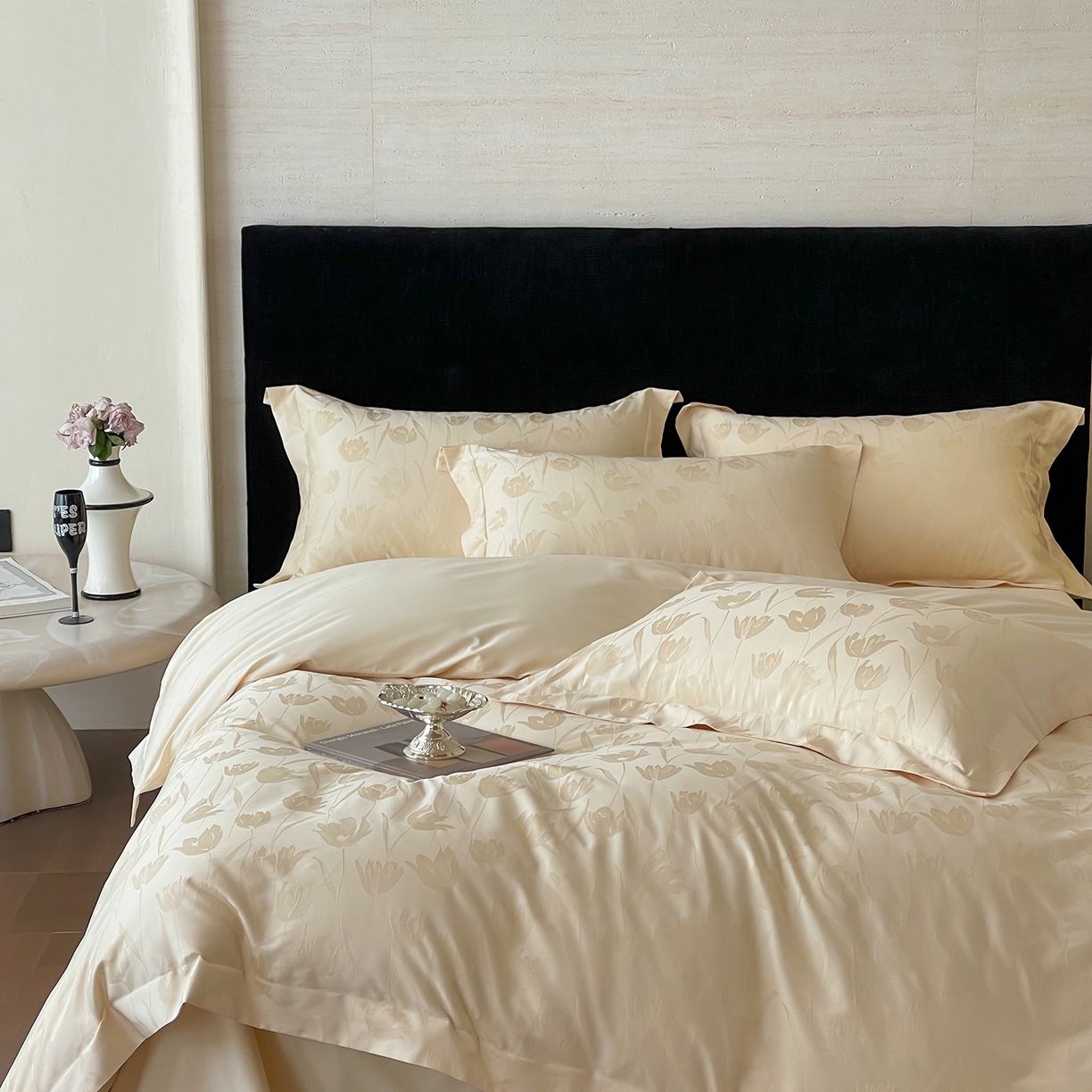 91家纺网 家纺一手货源 找家纺 （总）栩裕纺织 2025新款长绒棉提花最新款单品四件套