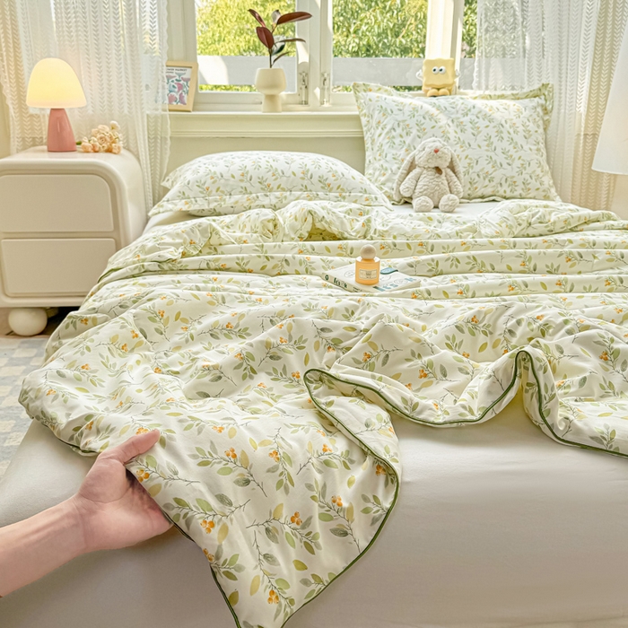 91家纺网 家纺一手货源 找家纺 梵克保罗 2025春夏新款优芙棉单夏被被子被芯 清芬