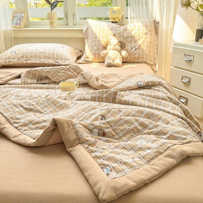 91家纺网 家纺一手货源 找家纺 （总）梵克保罗 2025新款印花单夏被被子被芯夏被四件套