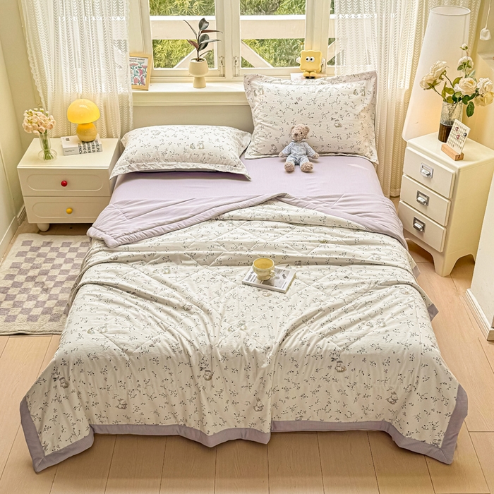 梵克保罗 2025新款印花单夏被被子被芯夏被四件套 初悦