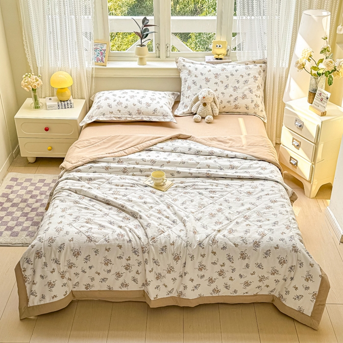 91家纺网 家纺一手货源 找家纺 （总）梵克保罗 2025新款印花单夏被被子被芯夏被四件套