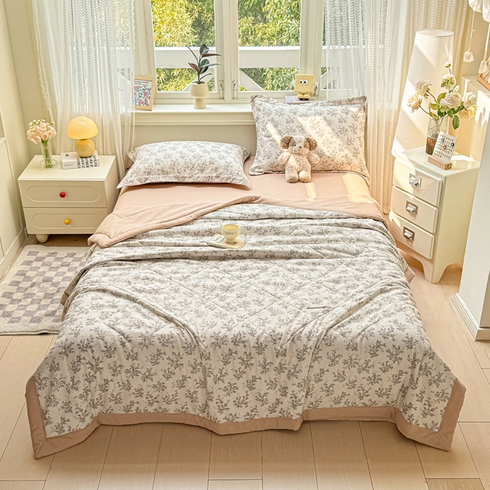 91家纺网 家纺一手货源 找家纺 （总）梵克保罗 2025新款印花单夏被被子被芯夏被四件套