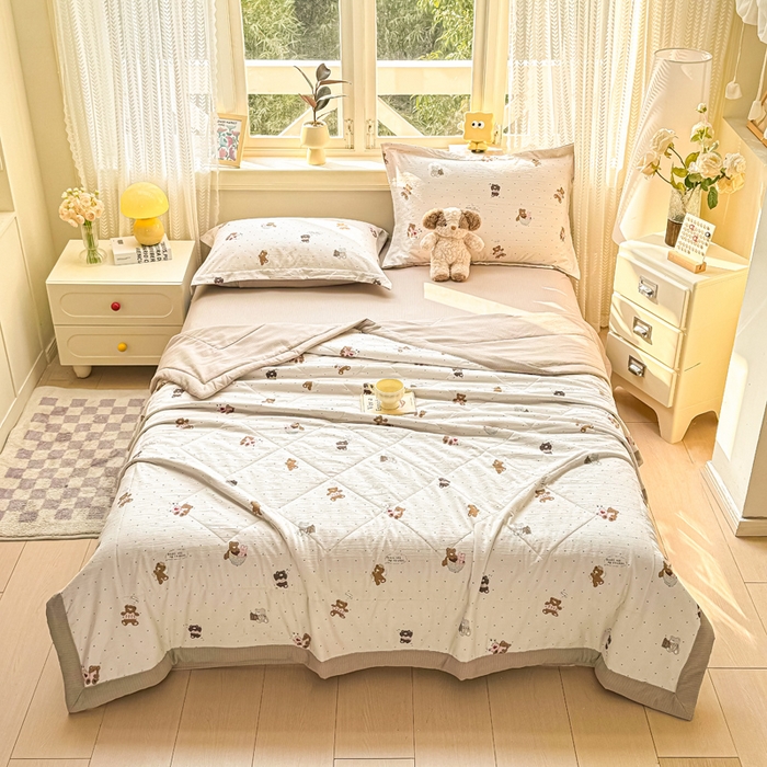 91家纺网 家纺一手货源 找家纺 （总）梵克保罗 2025新款印花单夏被被子被芯夏被四件套