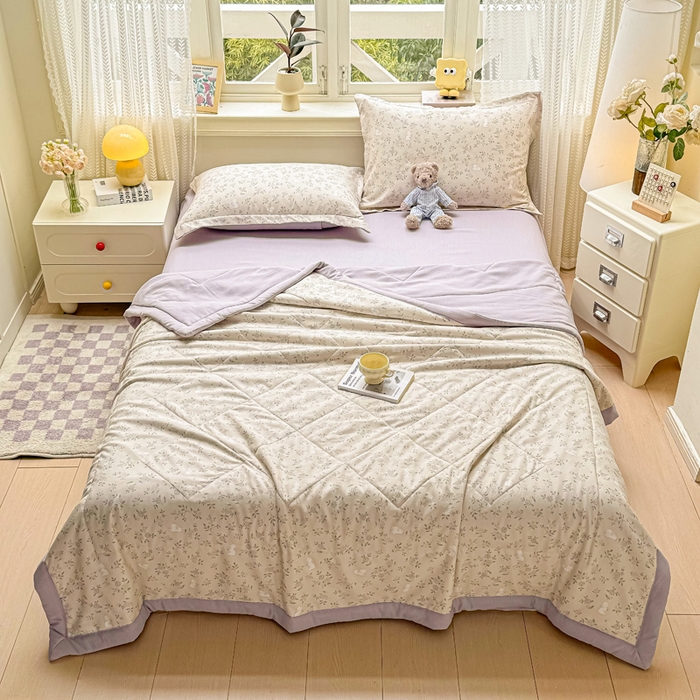 91家纺网 家纺一手货源 找家纺 （总）梵克保罗 2025新款印花单夏被被子被芯夏被四件套