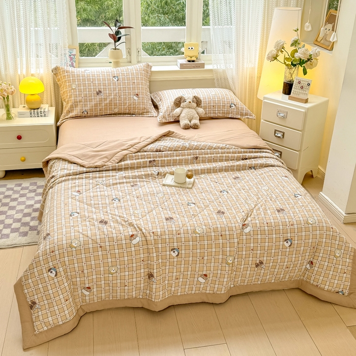 91家纺网 家纺一手货源 找家纺 （总）梵克保罗 2025新款印花单夏被被子被芯夏被四件套