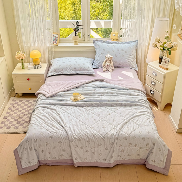 梵克保罗 2025新款印花单夏被被子被芯夏被四件套 半夏微风