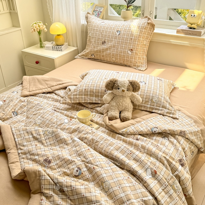 91家纺网 家纺一手货源 找家纺 （总）梵克保罗 2025新款印花单夏被被子被芯夏被四件套