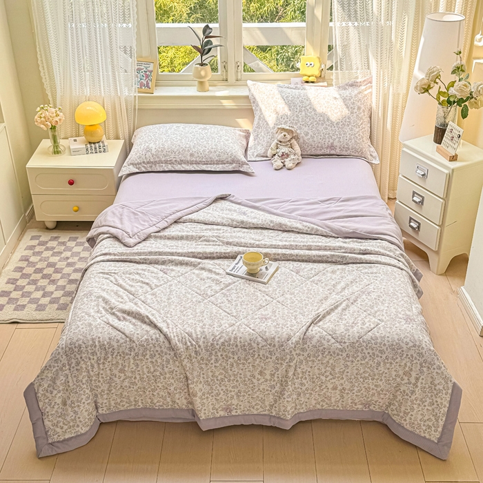 91家纺网 家纺一手货源 找家纺 （总）梵克保罗 2025新款印花单夏被被子被芯夏被四件套