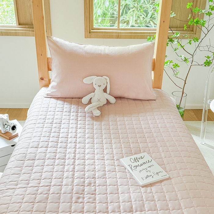 91家纺网 家纺一手货源 找家纺 （总）拾物记 2025新款13372全棉纯棉加厚床盖学生宿舍三件套上下铺三件套