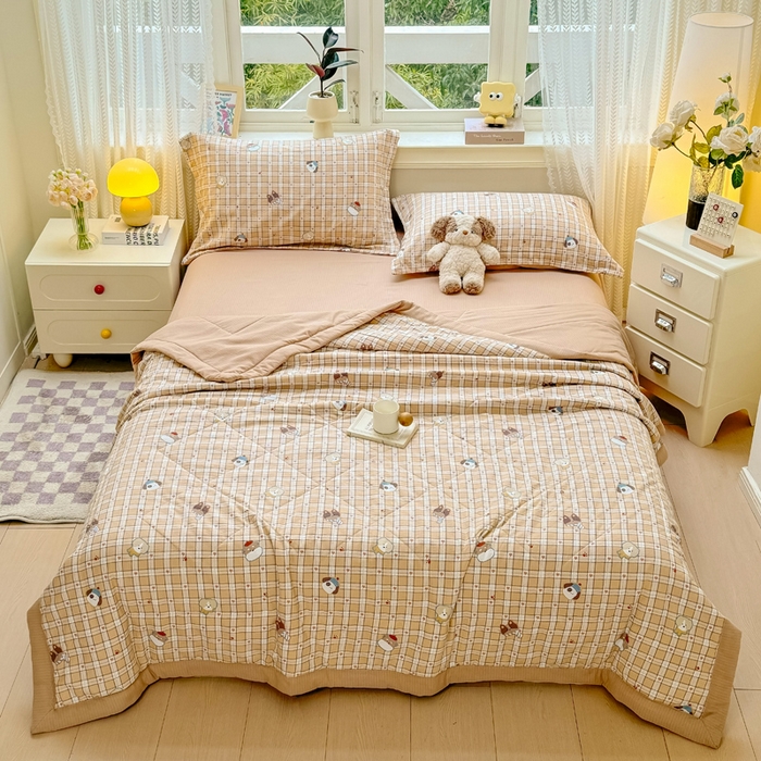 （总）梵克保罗 2025新款印花单夏被被子被芯夏被四件套