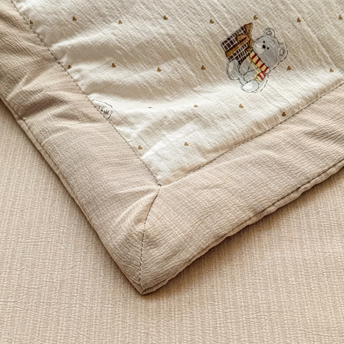 91家纺网 家纺一手货源 找家纺 梵克保罗 2025新款印花单夏被被子被芯夏被四件套 软萌熊熊