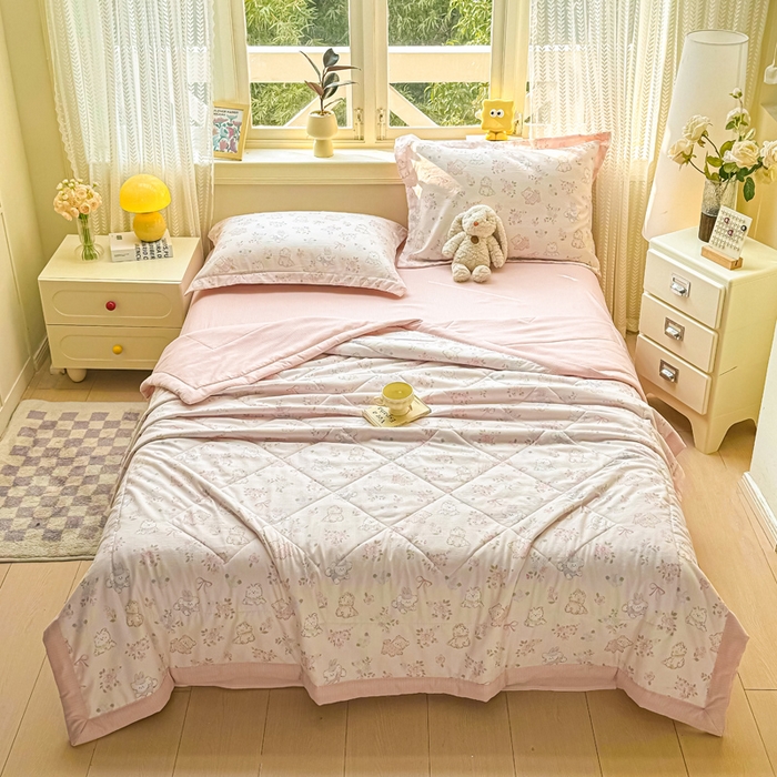 梵克保罗 2025新款印花单夏被被子被芯夏被四件套 萌宠乐园