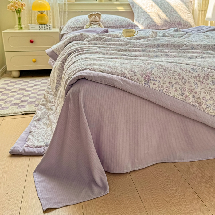 91家纺网 家纺一手货源 找家纺 梵克保罗 2025新款印花单夏被被子被芯夏被四件套 花都盛宴