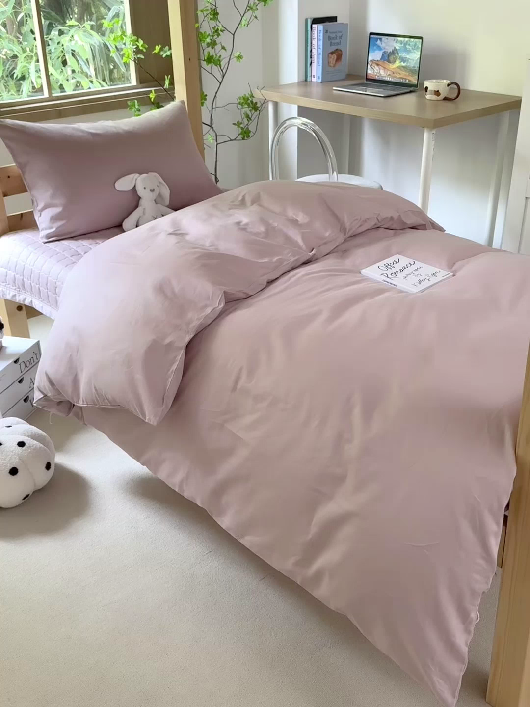 91家纺网 家纺一手货源 找家纺 （总）拾物记 2025新款13372全棉纯棉加厚床盖学生宿舍三件套上下铺三件套