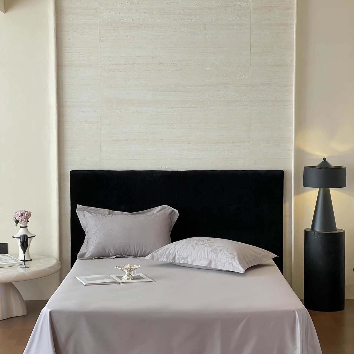 91家纺网 家纺一手货源 找家纺 栩裕纺织 2025新款长绒棉提花最新款单品 奥罗拉-高级灰