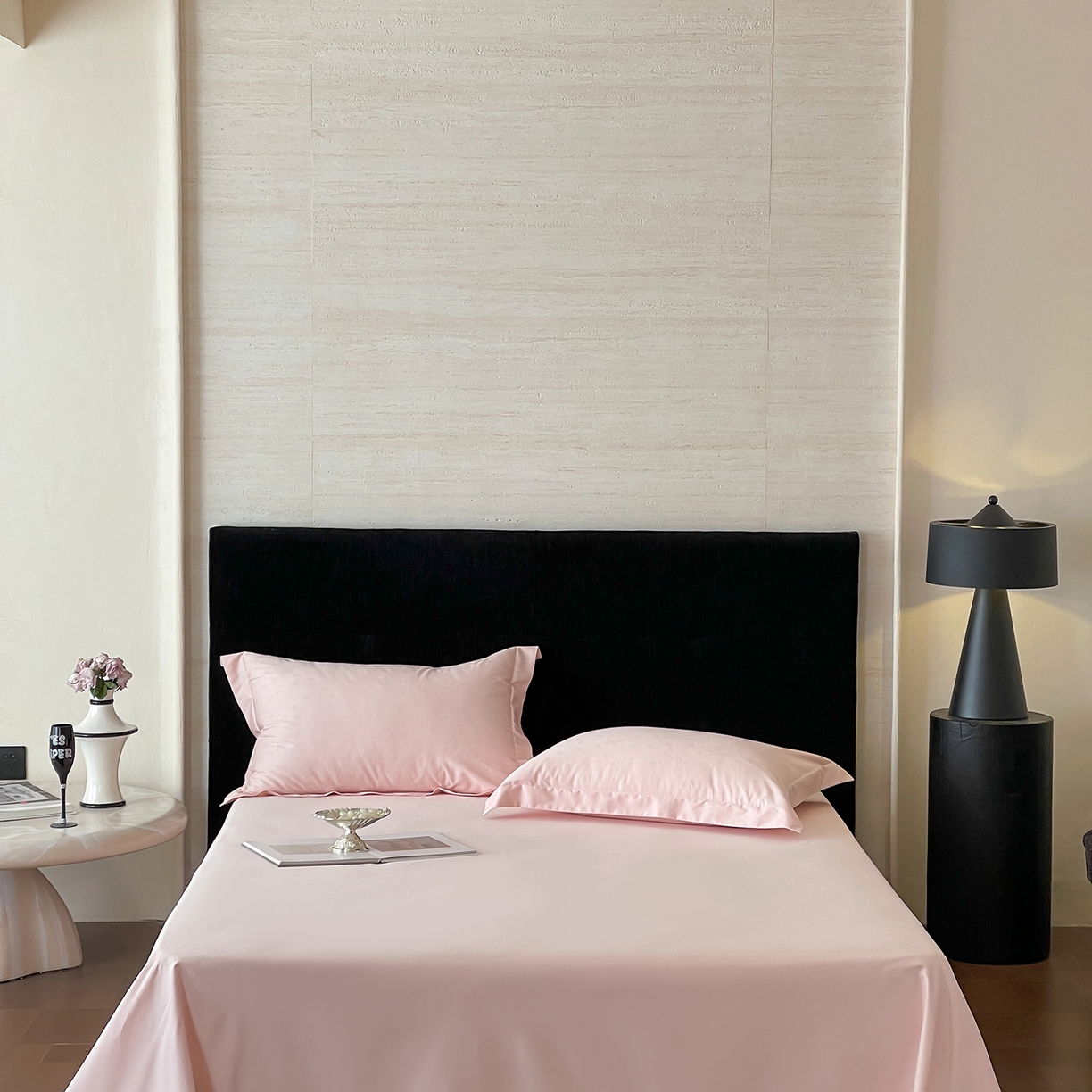 91家纺网 家纺一手货源 找家纺 栩裕纺织 2025新款长绒棉提花最新款单品 朵芙-仙桃粉