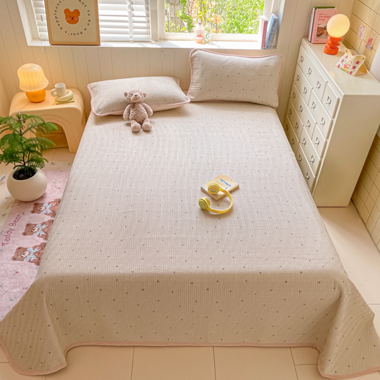 91家纺网 家纺一手货源 找家纺 老帅的工厂店 2025新款A类云感懒人冬季一体被被子被芯床盖四件套 心动