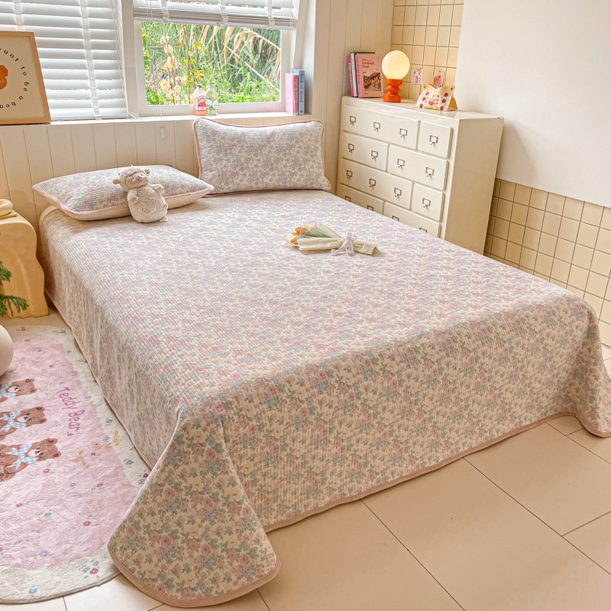 91家纺网 家纺一手货源 找家纺 老帅的工厂店 2025新款A类云感懒人冬季一体被被子被芯床盖四件套 花蔓