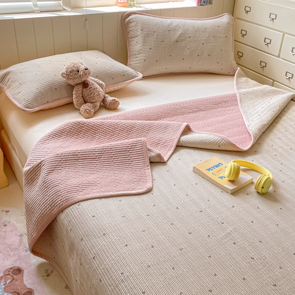 91家纺网 家纺一手货源 找家纺 老帅的工厂店 2025新款A类云感懒人冬季一体被被子被芯床盖四件套 心动