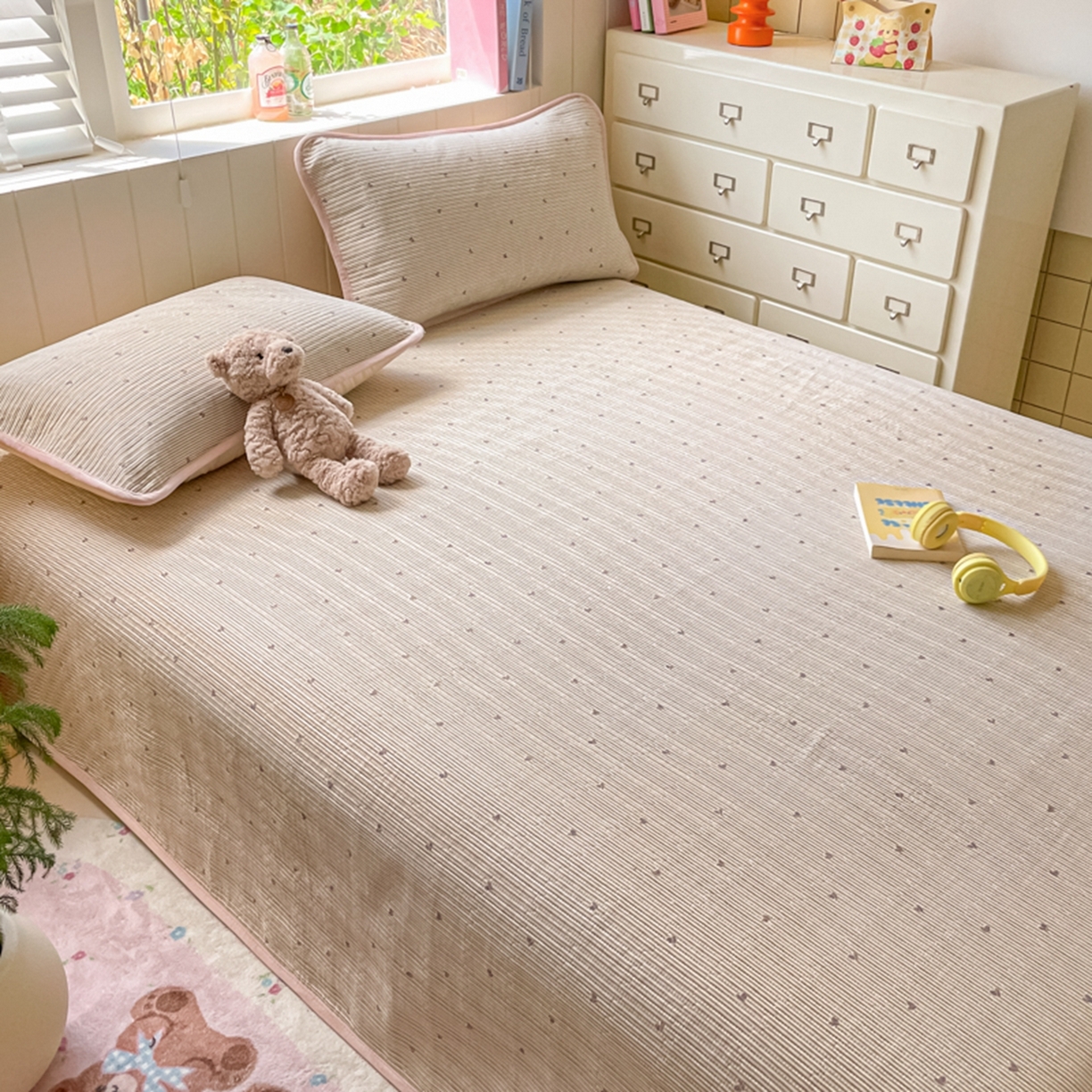 91家纺网 家纺一手货源 找家纺 老帅的工厂店 2025新款A类云感懒人冬季一体被被子被芯床盖四件套 心动