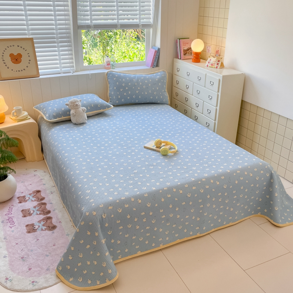 91家纺网 家纺一手货源 找家纺 老帅的工厂店 2025新款A类云感懒人冬季一体被被子被芯床盖四件套 加油丫