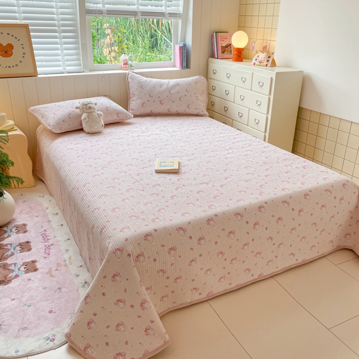 91家纺网 家纺一手货源 找家纺 老帅的工厂店 2025新款A类云感懒人冬季一体被被子被芯床盖四件套 小美