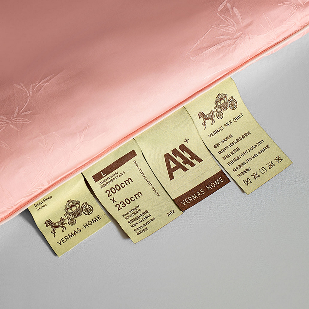 91家纺网 家纺一手货源 找家纺 薇玛仕 2025新款100支全棉纯棉大提花桑蚕丝被四季黄金蚕丝被子母被被子被芯蝶舞（特殊重量可以定做，联系客服。定制款不退不换） 蝶舞-粉玉