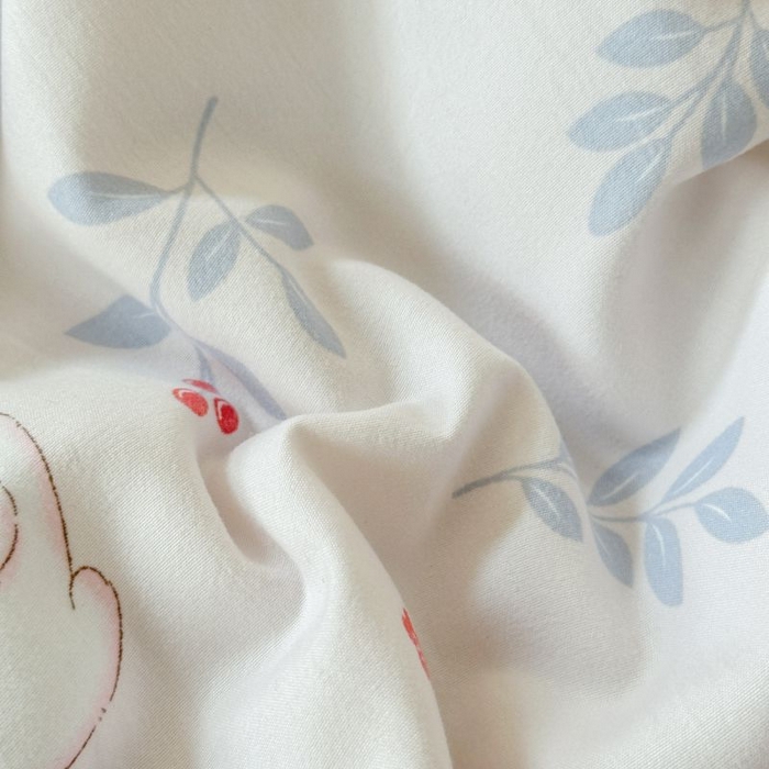 91家纺网 家纺一手货源 找家纺 梵克保罗 2025新款水洗糯糯棉卡通印花滚绳包边夏被 喵语